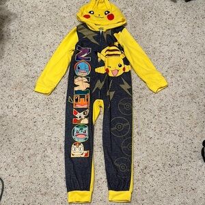 Pokemon Pikachu Kids One Piece - Yellow and Black